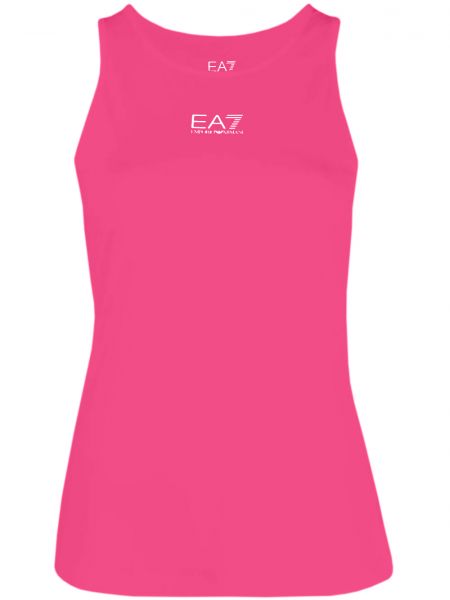 Dámský tenisový top EA7 Women Jersey Tank - pink yarrow