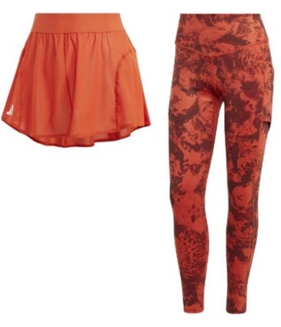 spodniczka tenisowa damska i legginsy adidas