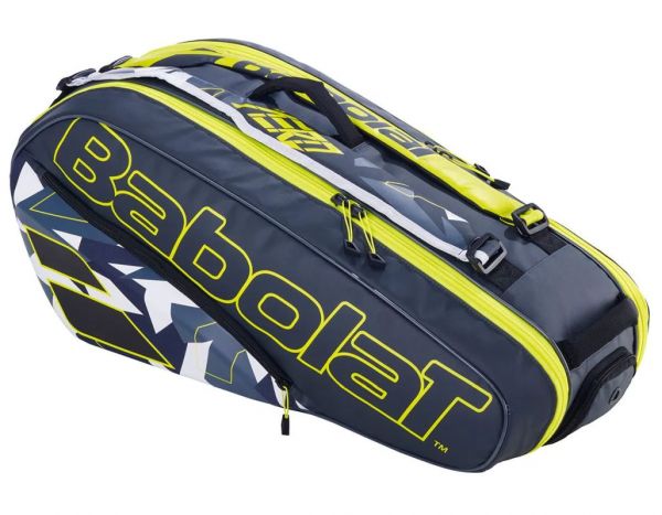 Tenisz táska Babolat Pure Aero RHX6 - grey/yellow/white