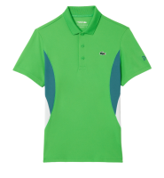 Мъжка тениска с якичка Lacoste Tennis x Novak Djokovic Ultra-Dry Polo - green