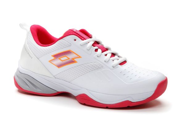 Zapatillas de tenis para mujer Lotto Superrapida 400 IV - all white/glamour pink