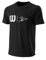 Herren Tennis-T-Shirt Wilson Bela Hype Tech Tee M - black