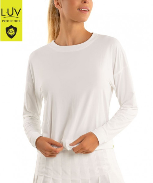 Damen Langarm-T-Shirt Lucky in Love Luv Hype L/S Women - white