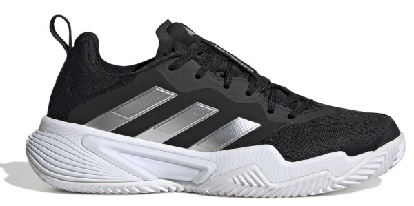 Naiste tennisejalatsid Adidas Barricade W Clay - core black/silver metallic/footwear white
