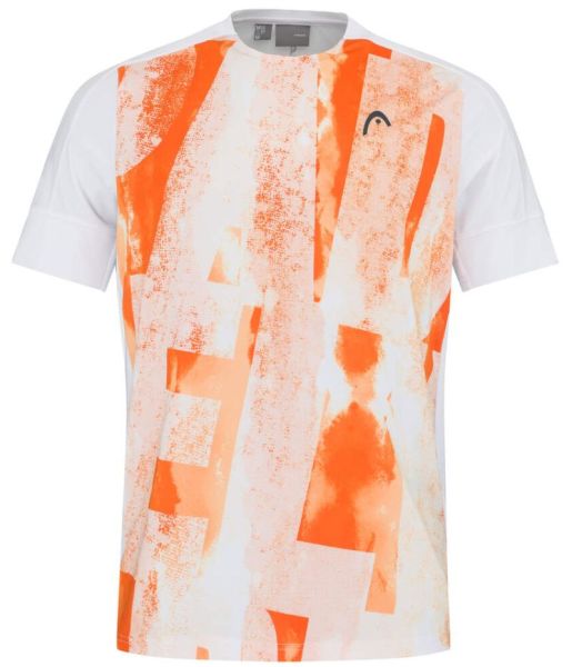 Camiseta para hombre Head Padel Tech T-Shirt - padel print/orange