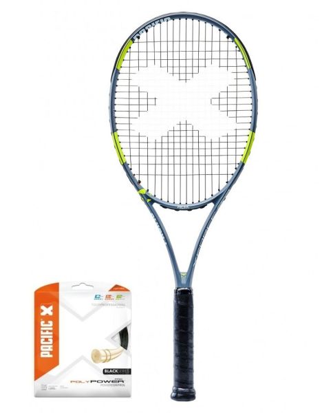 Tennisschläger Pacific BXT3 X Force Pro No.1 + Besaitung