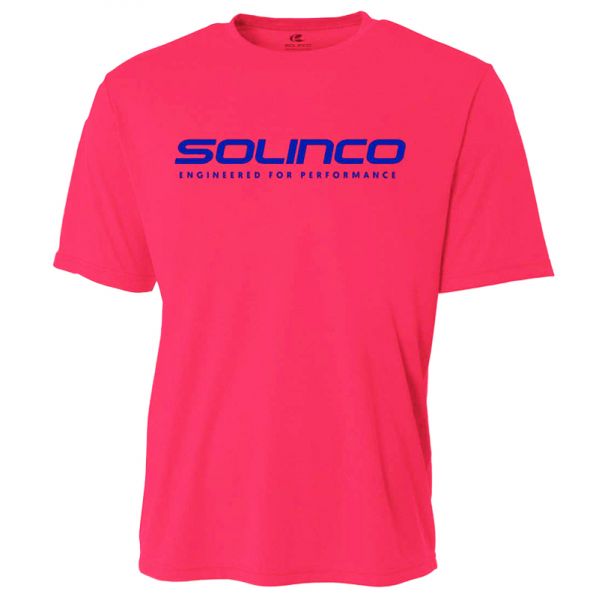 Teniso marškinėliai vyrams Solinco Performance Shirt - neon pink