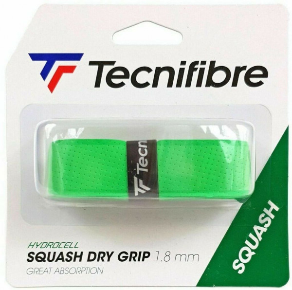 Squash Basisgriffbänder Tecnifibre Squash Dry Grip 1P - green