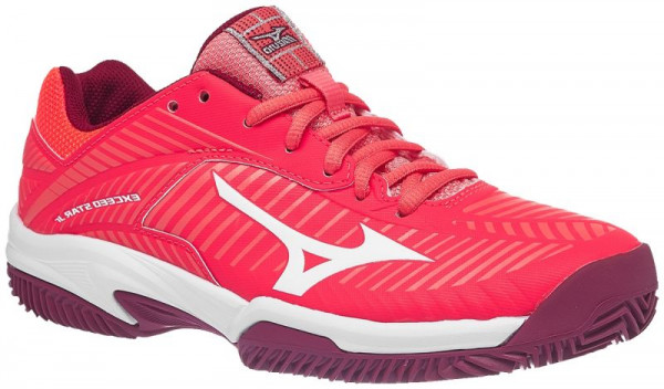  Mizuno Exceed Star Jr 2 CC - fiery coral/white/beet red
