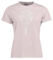 Tenisa T-krekls sievietēm Head Padel TYPO T-Shirt W - rose