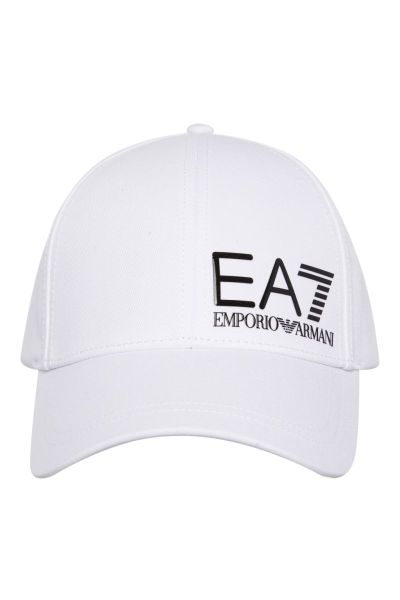 Καπέλο EA7 Unisex Train Core Logo Baseball Hat - white/black