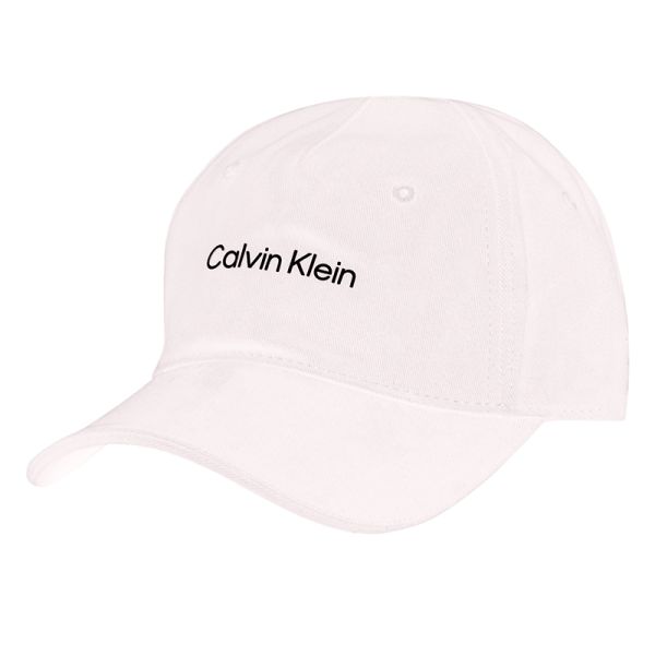 Teniso kepurė Calvin Klein 6 Panel Relaxed Cap - chalk