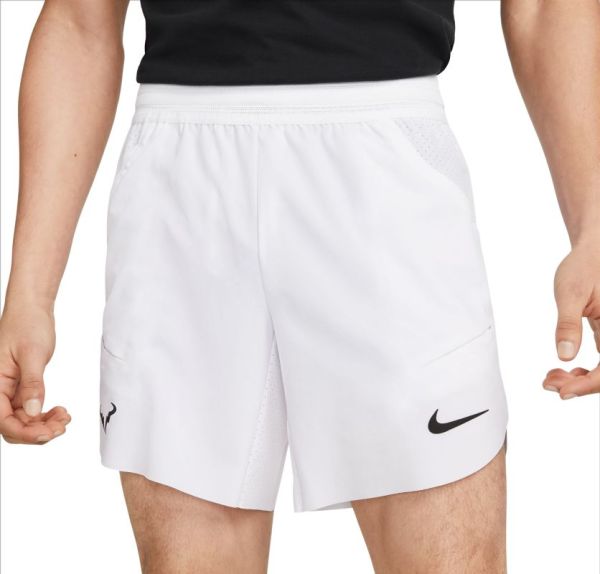 Shorts de tenis para hombre Nike Dri-Fit Rafa Short - white/black