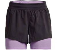Shorts de tenis para mujer Under Armour IsoChill Run 2in1 Short M - jet gray/octane