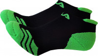 Tennisesokid  Fila Calza Invisible Running Socks 2P - green flu