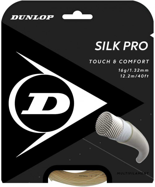 Tennisekeeled Dunlop Silk Spin (12 m) - white
