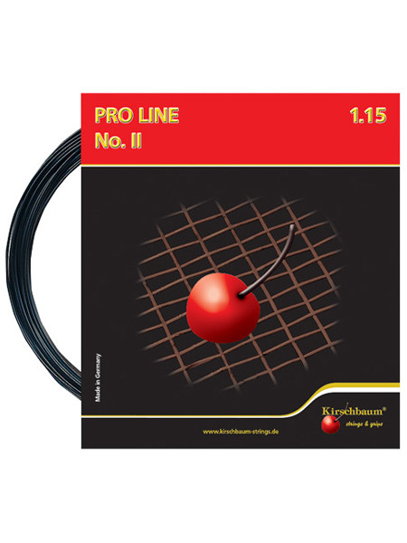Χορδή τένις Kirschbaum Pro Line No. II (12 m) - black