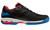 Chaussures de padel pour hommes Mizuno Wave Exceed Light Padel - black/white/opera red