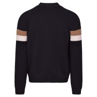 Muška sportski pulover BOSS x Matteo Berrettini Granello Cardigan - black Muška sportski pulover BOSS x Matteo Berrettini Granello Cardigan - black