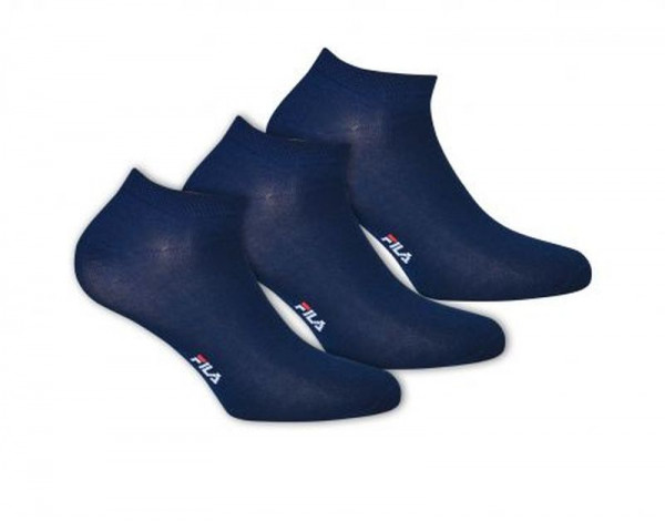 Ponožky Fila Quarter Plain Socks Mercerized Cotton F1709 3P - navy