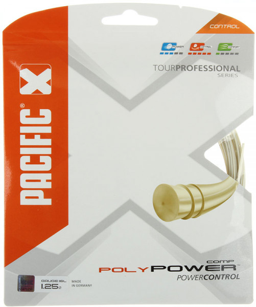 Teniso stygos Pacific Poly Power Comp (12,2 m)