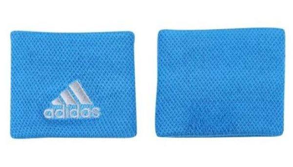 Handgelenk Frottee Adidas Wristbands S - blue/grey