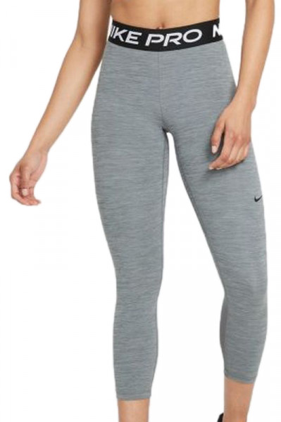Women's leggings Nike Pro 365 Tight Crop W - smoke grey/htr/black/black, Tennis Zone