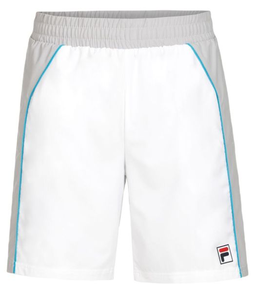 Shorts de tenis para hombre Fila Australian Open Jack Short - white/silver scone