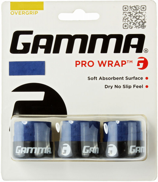 Grips de tennis Gamma Pro Wrap blue 3P