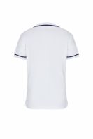 Ženski teniski polo majica EA7 Woman Jersey Polo Shirt - white Ženski teniski polo majica EA7 Woman Jersey Polo Shirt - white