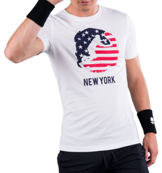 Teniso marškinėliai vyrams Hydrogen City Cotton Tee Man - white/new york