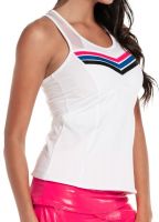 Marškinėliai moterims Lucky in Love Neon Lights Shadow Play Racerback Tank - white Marškinėliai moterims Lucky in Love Neon Lights Shadow Play Racerback Tank - white