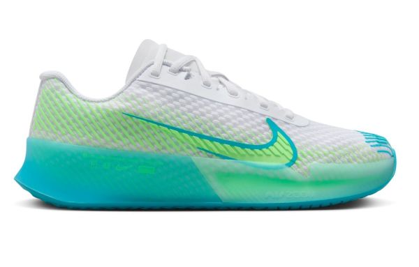 Damen-Tennisschuhe Nike Zoom Vapor 11 - white/teal nebula/lime blast/jade ice