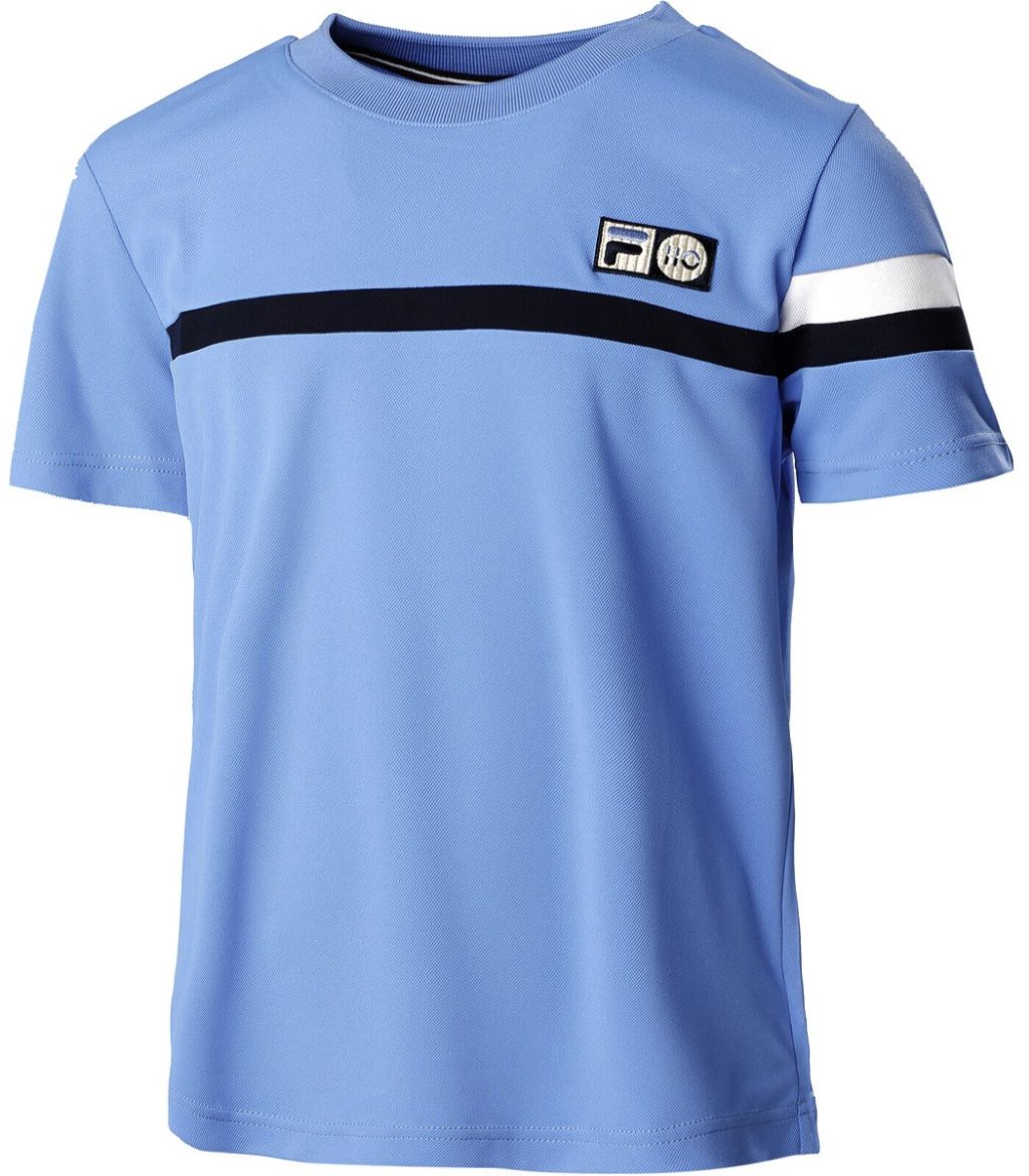 Fila T Shirt Roman Boys Blue Tennis Zone Tennis Shop