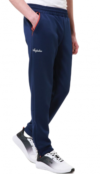 Męskie spodnie tenisowe Australian Volee Trouser - blu cosmo