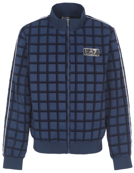 Men's jacket EA7 Man Woven Bomber Jacket - blue check
