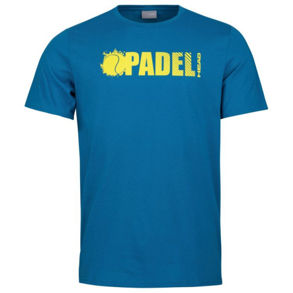 Herren Tennis-T-Shirt Head Padel Font T-Shirt M - blue
