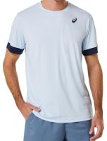 Herren Tennis-T-Shirt Asics Court Short Sleeve Top - soft sky/midnight