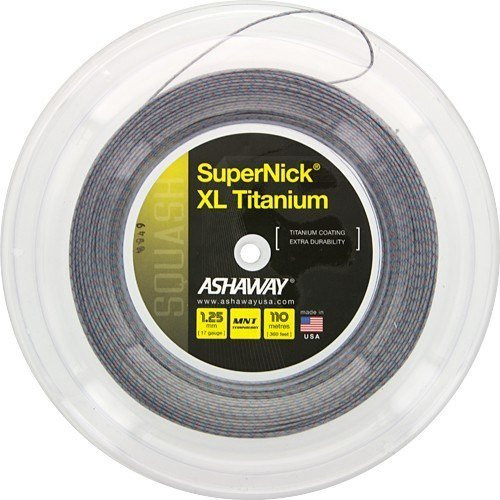 Corde per racchetta da squash Ashaway SuperNick XL Titanium