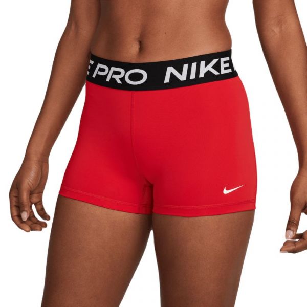 Pantaloncini da tennis da donna Nike Pro 365 Short 3in - university red/black/white