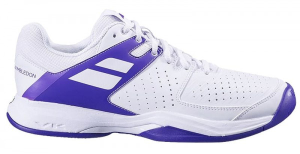 Chaussures de tennis pour hommes Babolat Pulsion All Court Men Wimbledon - white/purple