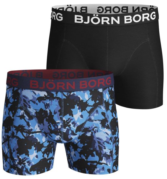 Boxers de sport pour hommes Björn Borg Shorts BB Branch 2P - bonnie blue