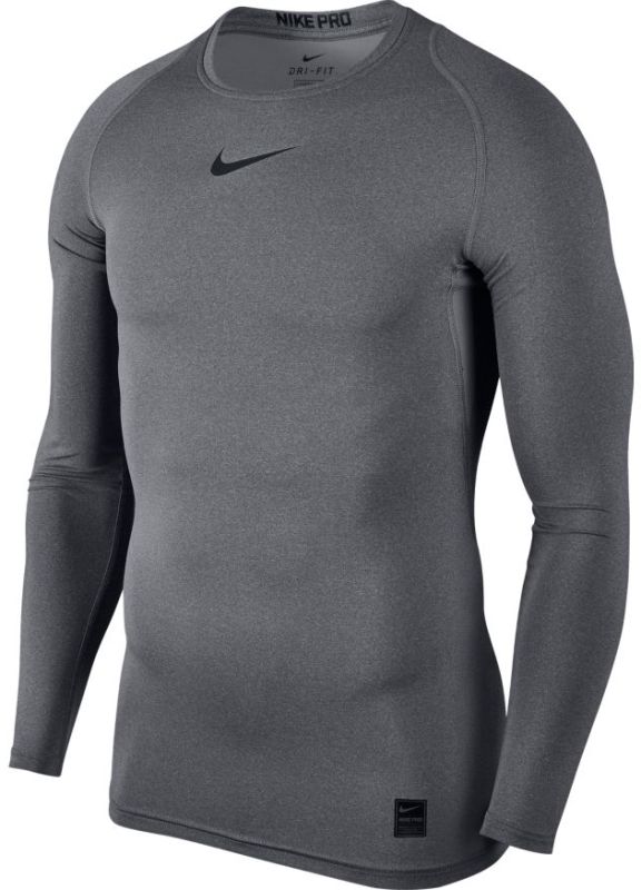Nike Pro LS Comp Top - carbon heather