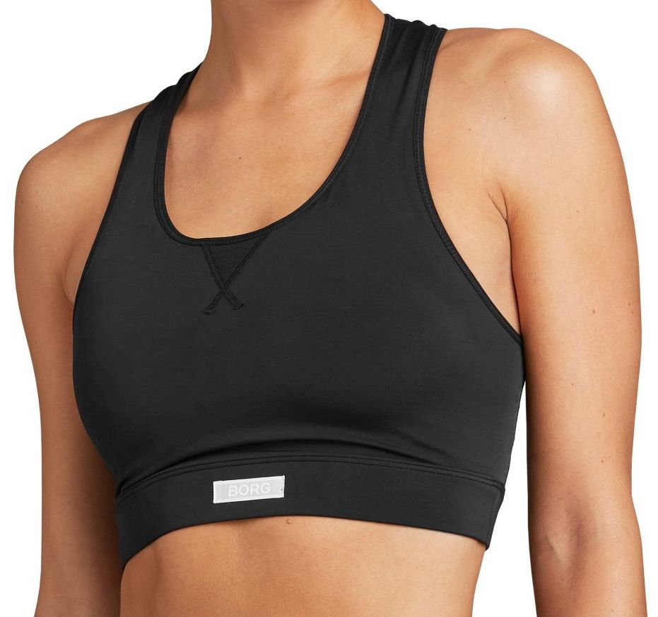 10000146_BK001_1 Björn Borg Performance Mid Support W - black beauty