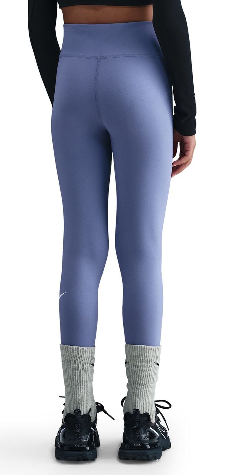 Nike Girls One Dri-FIT High-Waisted - world indigo/white 