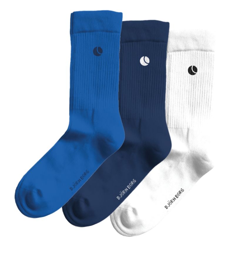 Björn Borg Core Crew 3P - blue/white 