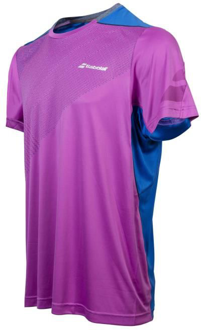 Babolat Performance Crew Neck Tee Boy - radiant orchid
