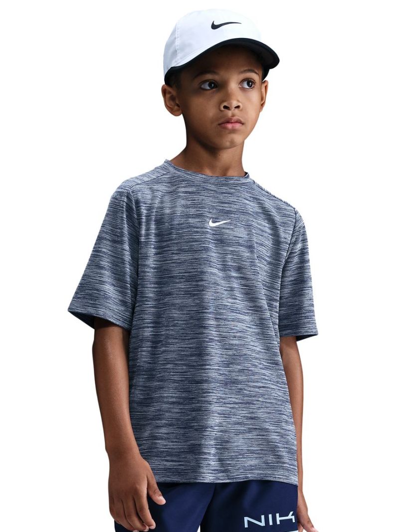 Nike Boys Multi Dri-FIT Short-Sleeve - midnight navy/pure/white