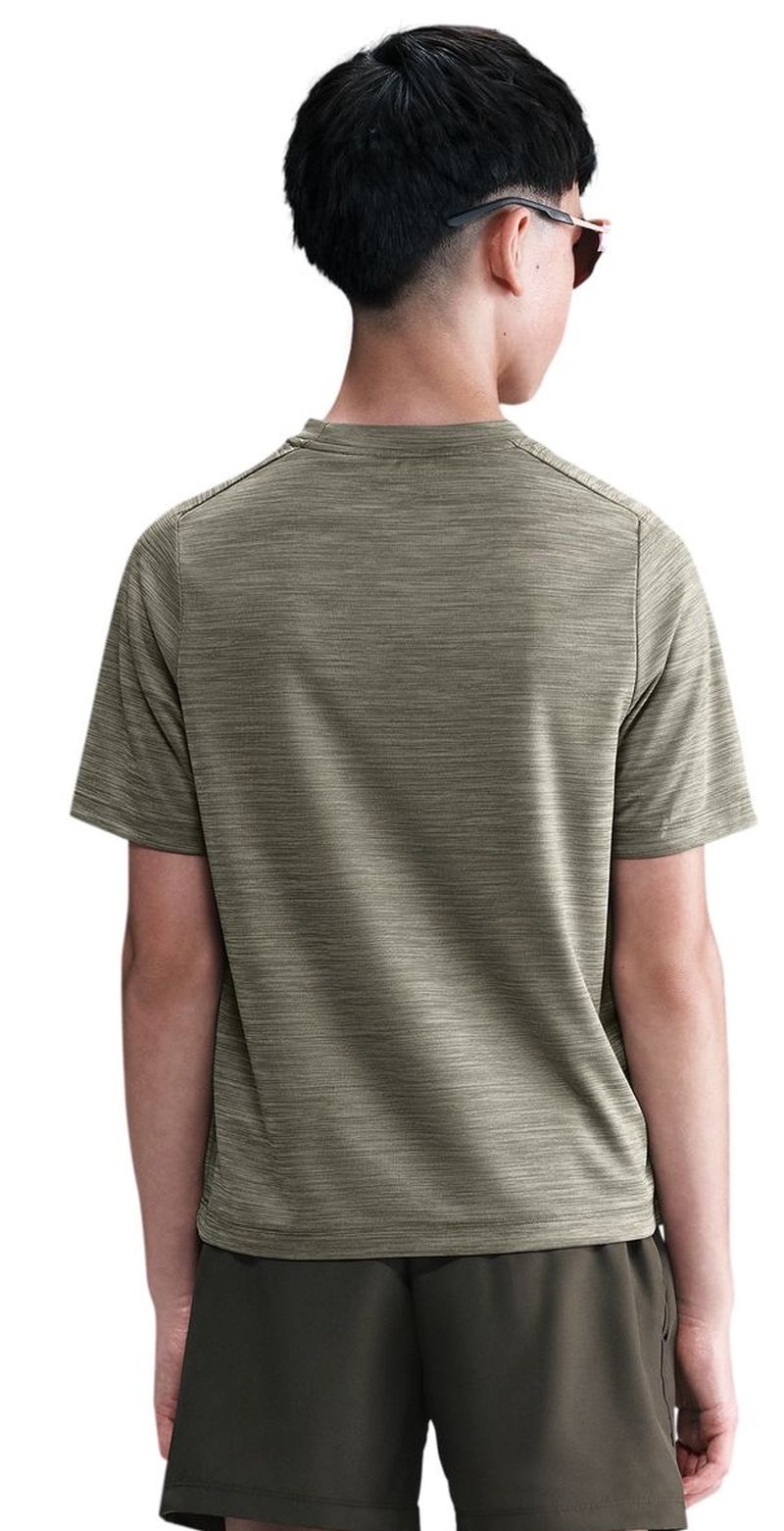 Nike Boys Multi Dri-FIT Short-Sleeve - light army/olive aura/white 