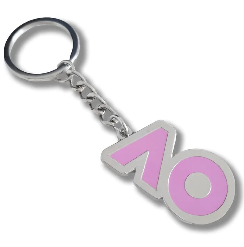 Australian Open Keyring AO Logo - pink